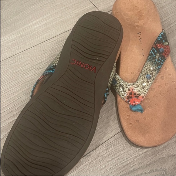 Vionic Women's Snakeskin Pattern Sandals - Picture 2 of 6